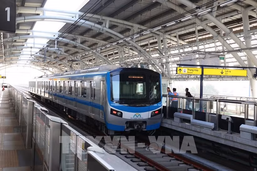 Ciudad Ho Chi Minh planea desarrollar un sistema de metro con 27 líneas y más de 1000 km de longitud. (Foto: VNA)