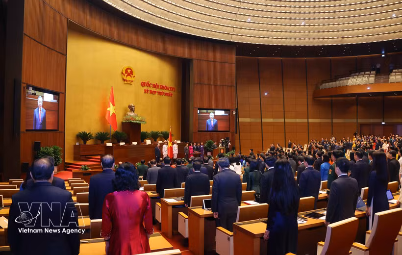 Ceremonia de juramento del presidente de la República, To Lam. (Foto: VNA)
