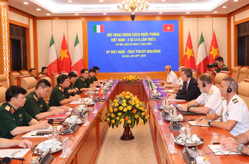 Panorama del quinto diálogo de Política de Defensa Vietnam-Italia (Foto: VNA)