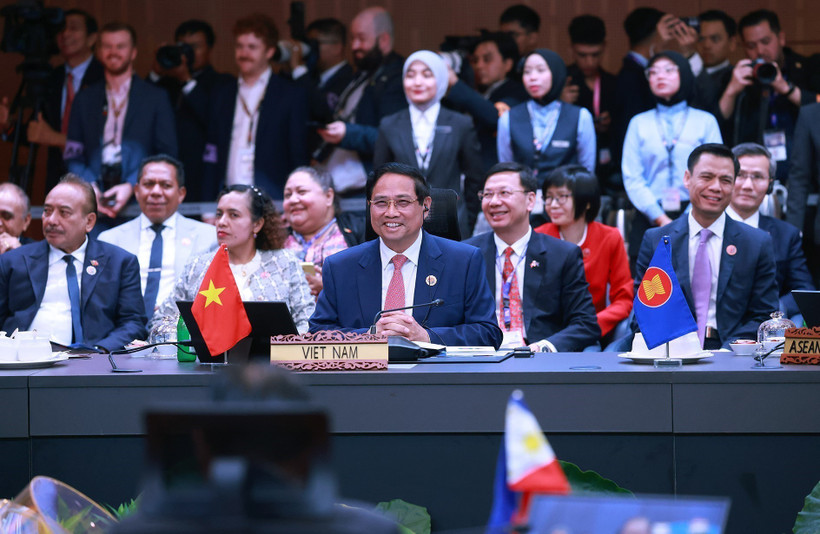 El primer ministro de Vietnam, Pham Minh Chinh, asiste a la cumbre conmemorativa del 50 aniversario de relaciones ASEAN-Nueva Zelanda (Foto: VNA)