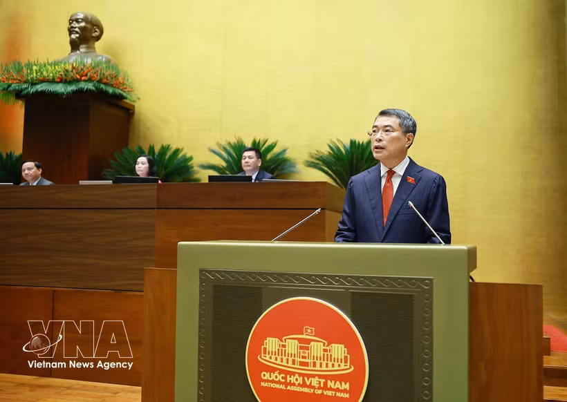 El primer ministro de Vietnam, Le Minh Hung, en la cita. (Foto: VNA)