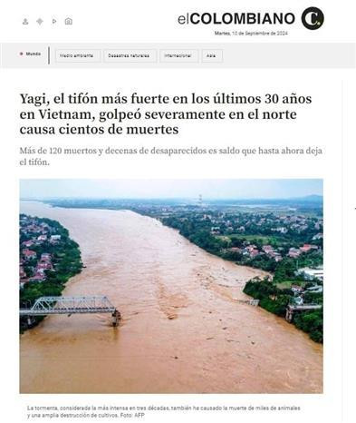 En el diario “El Colombiano” de Colombia vna_potal_venezuela_san_sang_ho_tro_khac_phuc_hau_qua_sieu_bao_so_3_tai_viet_nam_7587025.jpg