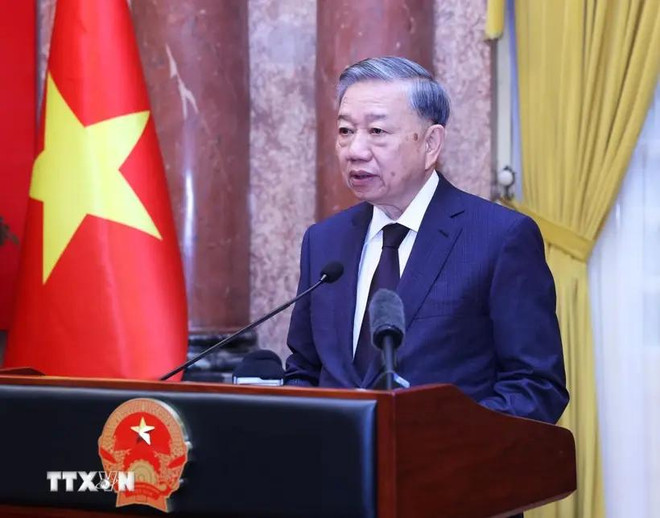 El secretario general del Partido Comunista y presidente de Vietnam, To Lam (Fuente: VNA) tong-bi-thu-chu-tich-nuoc-to-lam-5079.webp