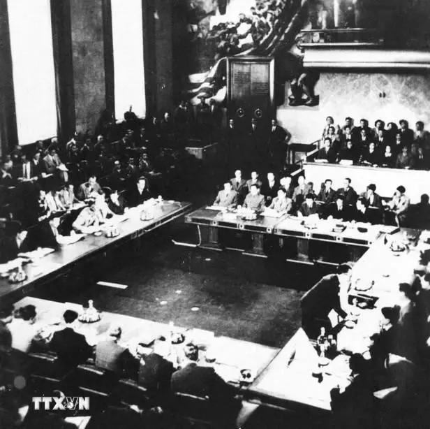 La conferencia de Ginebra 1954. (Fuente: VNA) geneva (1).webp