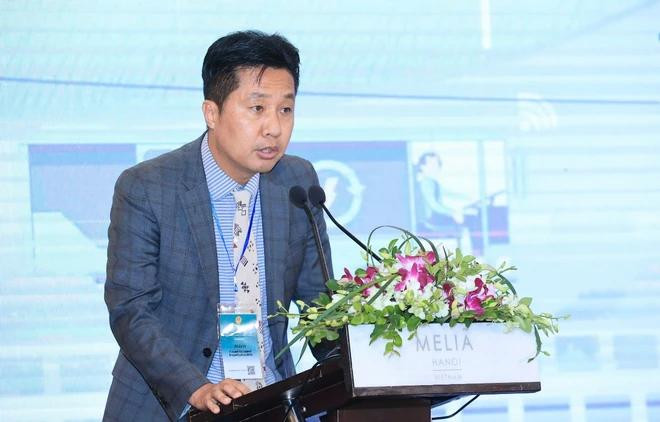 Jin Saeun, representante de la Oficina del Fondo de Cooperación para el Desarrollo Económico de Corea del Sur (EDCF) en Hanoi (Foto: Vietnam+) han-quoc-edcf-7390.jpg.webp