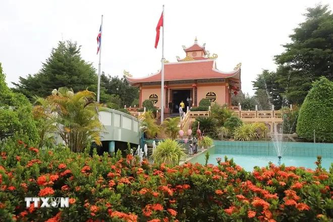 La memorial del Presidente Ho Chi Minh en la aldea May de la provincia de Nakhon Phanom. (Fuente: VNA) nakhon.webp