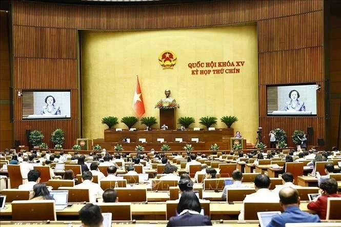 Parlamento de Vietnam aprueba Resolución sobre reestructuración de unidades administrativas provinciales. (Foto: VNA)