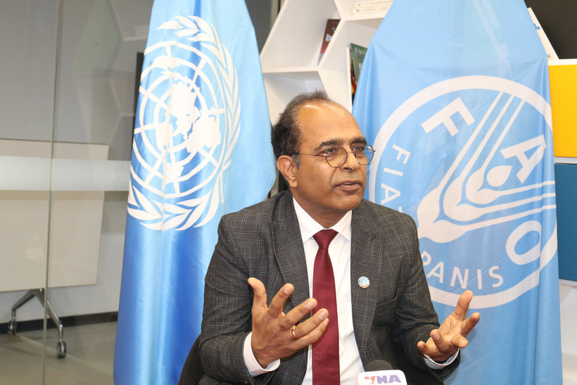Vinod Ahuja, representante de la Organización de las Naciones Unidas para la Alimentación y la Agricultura (FAO) en Vietnam. (Foto: VNA)