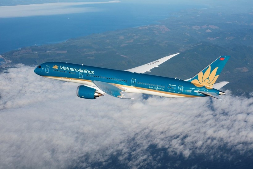 Un avión de Vietnam Airlines volando hacia Europa. (Foto ilustrativa: Vietnam+)