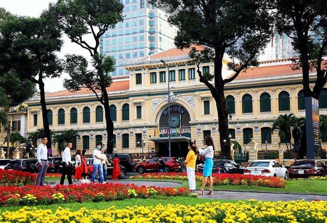 El campus frente a la Oficina Central de Correos de Ciudad Ho Chi Minh. (Foto: VNA)