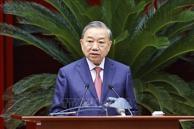 El secretario general del Partido Comunista de Vietnam (PCV), To Lam. (Foto: VNA)