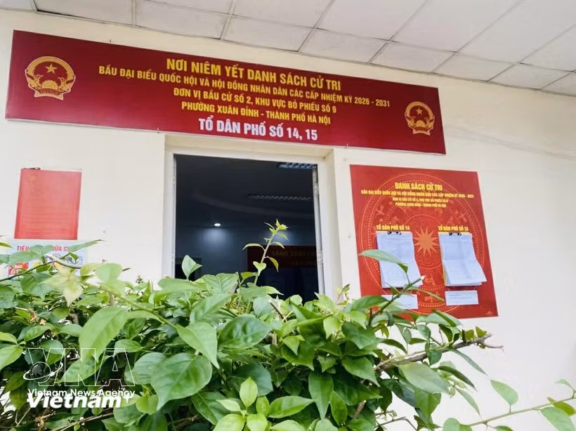 Área de elección número 9, en el barrio de Xuan Dinh, Hanoi