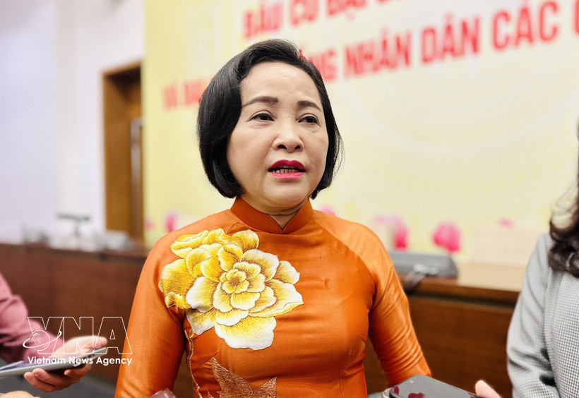 La vicepresidenta de la Asamblea Nacional (AN) de Vietnam, Nguyen Thi Thanh. (Foto: VNA) 