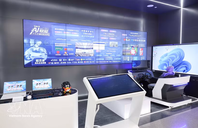 El Centro de Cooperación para la Innovación en Inteligencia Artificial China-ASEAN integra profundamente las tecnologías del futuro con las características culturales de la ASEAN. (Foto: VNA)