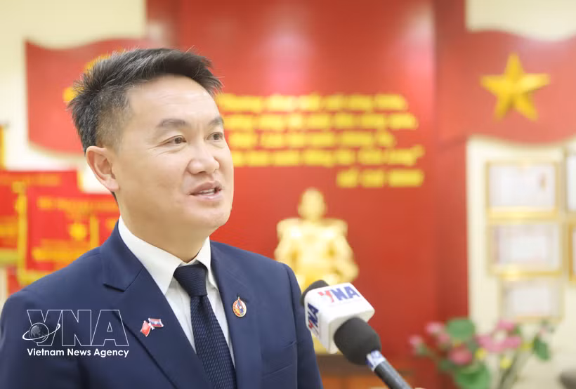 Thongly Sisoulith, miembro del Comité Central del Partido y secretario del Comité Central de la Unión de Juventudes Revolucionarias Populares de Laos. (Foto: VNA)