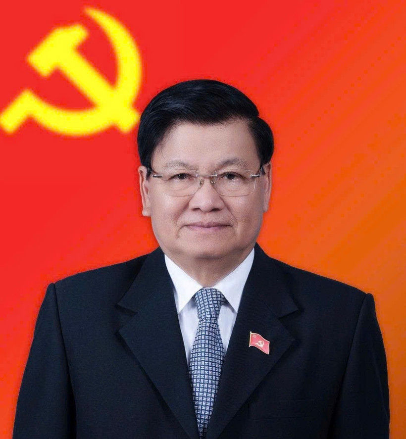 El secretario general del Partido Popular Revolucionario de Laos y presidente de ese país, Thongloun Sisoulith. (Foto: VNA)