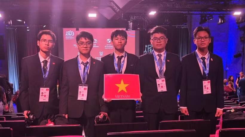 Miembros del equipo vietnamita. (Foto: Vietnam+)