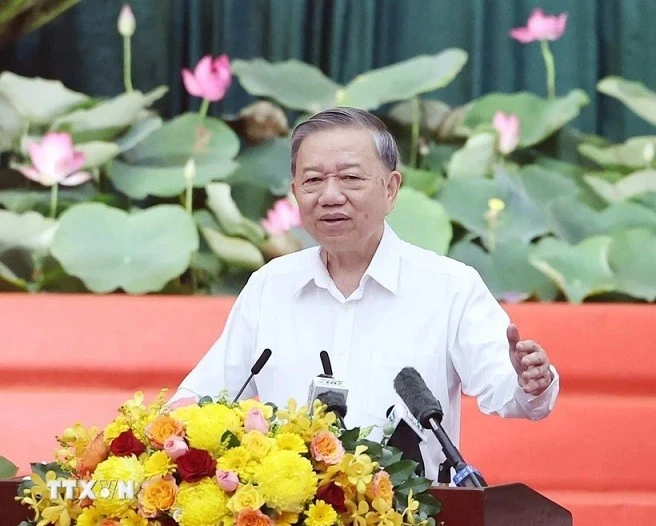 El secretario general del Partido Comunista de Vietnam, To Lam. (Fuente: VNA)