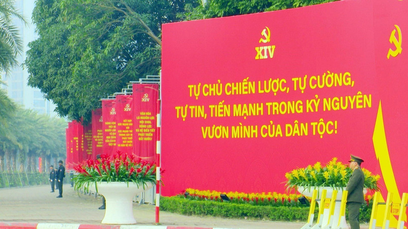 El XIV Congreso Nacional del Partido Comunista de Vietnam se celebra en Hanoi del 19 al 25 de enero de 2026. (Foto: VNA)