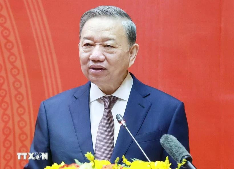 El secretario general del Partido Comunista de Vietnam, To Lam. (Fuente: VNA)