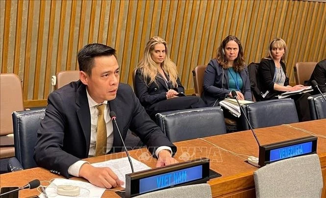 El embajador Dang Hoang Giang, jefe de la Misión Permanente de Vietnam ante la ONU. (Fuente: VNA)