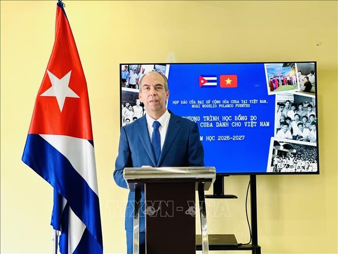 El embajador de Cuba en Vietnam, Rogelio Polanco Fuentes. (Foto: VNA)