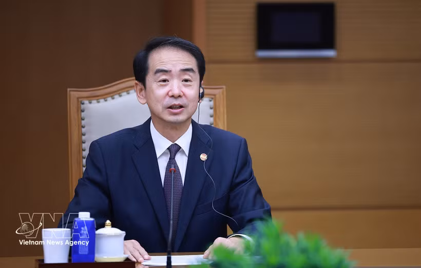 El embajador de China en Vietnam, He Wei. Foto: VNA