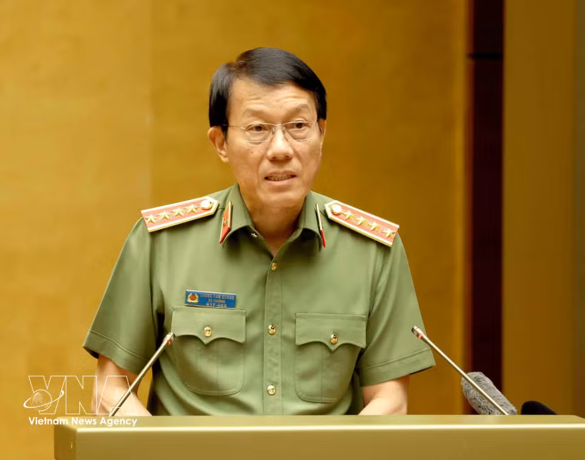 El general Luong Tam Quang, miembro del Buró Político y ministro de Seguridad Pública. (Fuente: VNA)