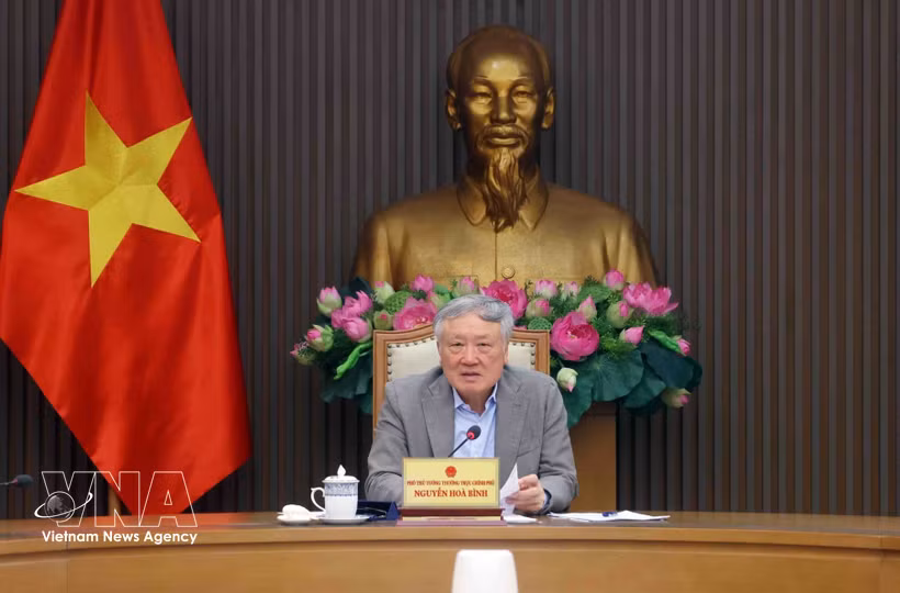 El vicepremier ministro permanente Nguyen Hoa Binh. (Fuente: VNA)