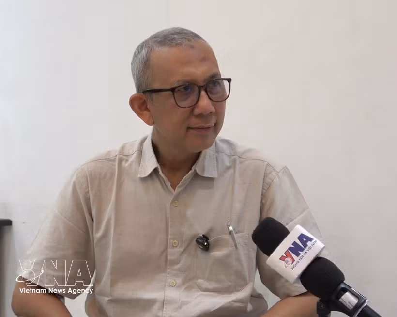 Beni Sukadis, coordinador sénior del Instituto Indonesio de Estudios de Defensa y Estrategia (LESPERSSI). (Fuente: VNA)
