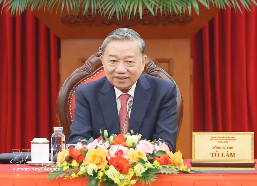El secretario general del Partido Comunista de Vietnam (PCV) y presidente del país, To Lam. (Fuente: VNA)