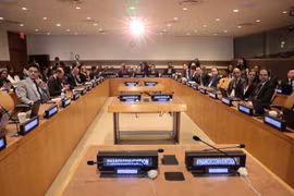 Delegados asisten al evento que presenta la apertura de la ceremonia de firma de la histórica Convención de Hanoi contra el delito cibernético en la sede de las Naciones Unidas el 22 de septiembre de 2025. Foto cortesía del Ministerio de Relaciones Exteriores.