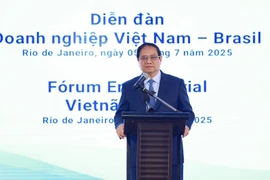 El primer ministro Pham Minh Chinh interviene en el Foro (Fuente: VNA)