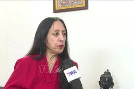 La profesora Reena Mahwar, de la Universidad de Delhi. (Fuente: VNA)