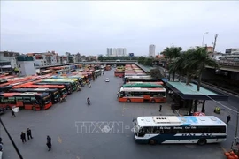 Se añadirán hasta 1.000 autobuses para satisfacer mejor la demanda de transporte público durante el feriado del Día Nacional. (Foto ilustrativa: VNA)