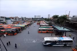 Se añadirán hasta 1.000 autobuses para satisfacer mejor la demanda de transporte público durante el feriado del Día Nacional. (Foto ilustrativa: VNA)