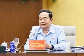 El miembro del Buró Político, secretario del Comité del Partido de la Asamblea Nacional y presidente del Parlamento, Tran Thanh Man. (Fuente: VNA)