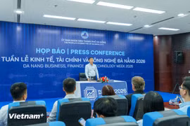 Conferencia de prensa para anunciar la Semana de Negocios, Finanzas y Tecnología de Da Nang 2026. (Foto: Vietnam+)