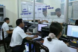 Unidad de procesamiento de procedimientos administrativos en la provincia de Nam Dinh (Foto: VNA)