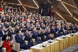 El secretario general del Partido Comunista de Vietnam, To Lam, y los delegados en el evento. (Foto: VNA)