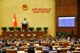 En el noveno período de sesiones de la Asamblea Nacional de la XV Legislatura. (Fuente: VNA)