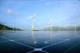 Proyectos de energía eólica y solar en las comunas de Loi Hai y Bac Phong (distrito de Thuan Bac, provincia de Ninh Thuan). (Foto: VNA)