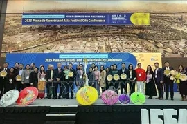 Delegados en la Cumbre Mundial de Festivales 2025 en Gyeongju, Corea del Sur, el 20 de marzo. (Foto: VNA)