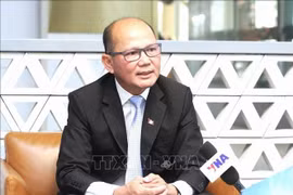 Uch Leang, director interino del Departamento de Estudios de Asia, África y Oriente Medio del Instituto de Relaciones Internacionales de Camboya (IRIC), en la Real Academia de Camboya (RAC). (Foto: VNA)