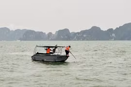 Rescatistas buscan a personas desaparecidas tras el trágico naufragio del barco turístico Vinh Xanh 58 el 19 de julio en la bahía de Ha Long, provincia nororiental de Quang Ninh. (Foto: tienphong.vn)