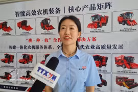 Wei Xiaoli, representante de la Empresa de Maquinaria Shandong Jindafeng Ltd. (Fuente: VNA)