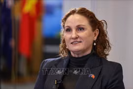 la embajadora de Nueva Zelanda en Hanoi, Caroline Beresford (Fuente:VNA)
