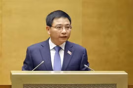 El ministro de Finanzas, Nguyen Van Thang, en la sesión de interpelaciones. (Foto: VNA)