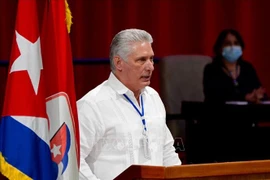 El primer secretario del Partido Comunista de Cuba, Miguel Díaz-Canel. (Fuente: VNA)