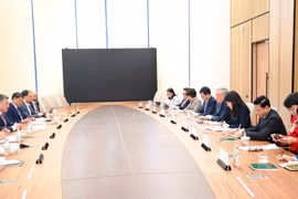 En la reunión. (Fuente: VNA)